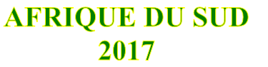 AFRIQUE DU SUD 
2017
